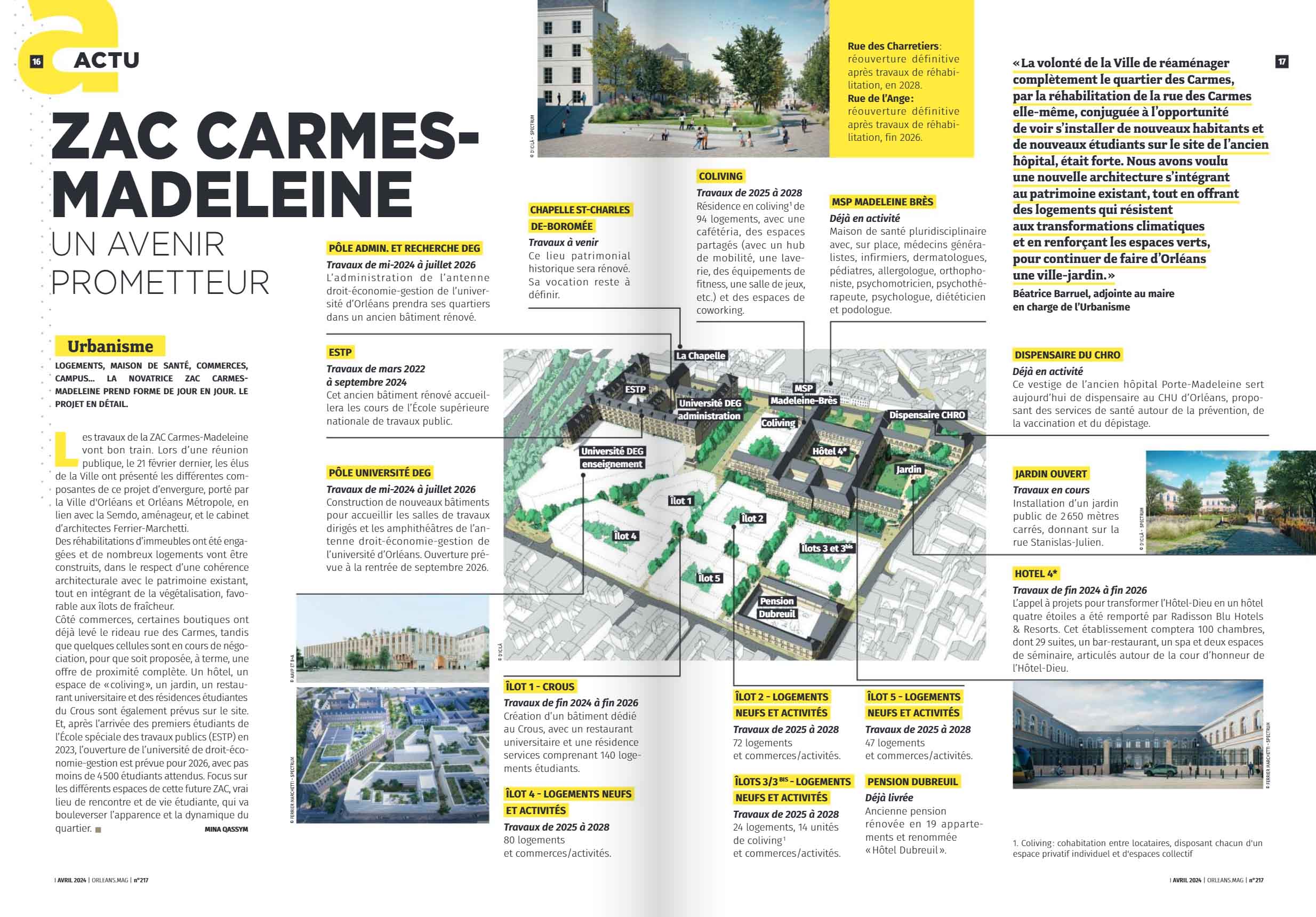 Projet ZAC Carmes-Madeleine